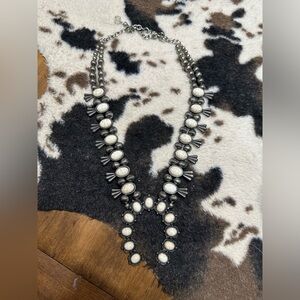 Faux Squash Blossom Necklace